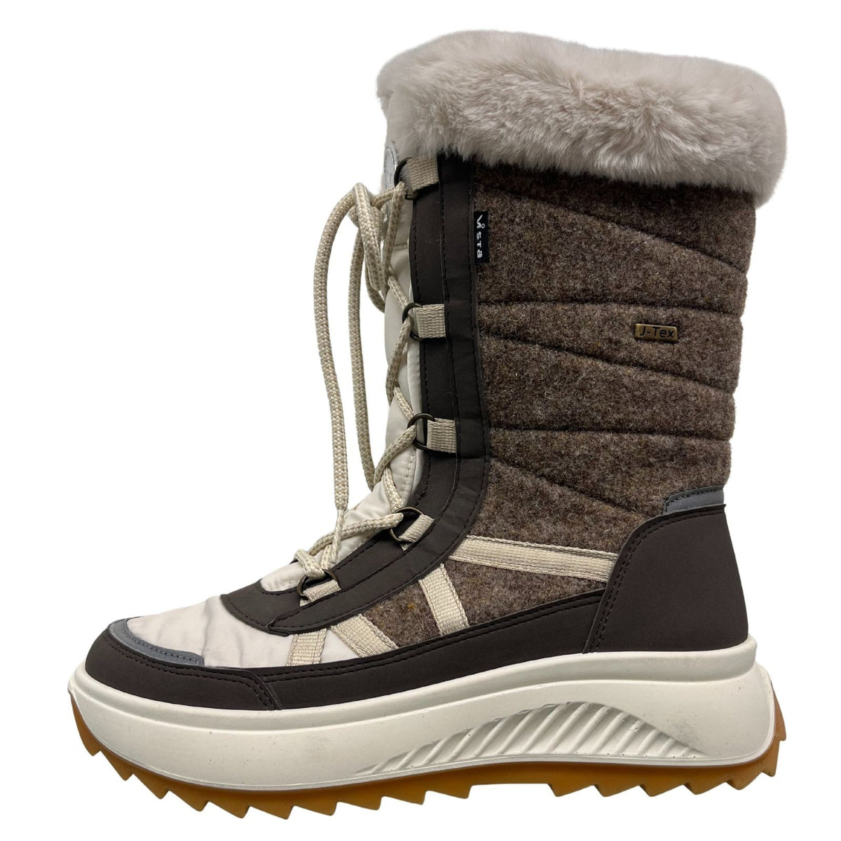 Vista Women's Winter Boots brown - felt & waterproof - 32-06637