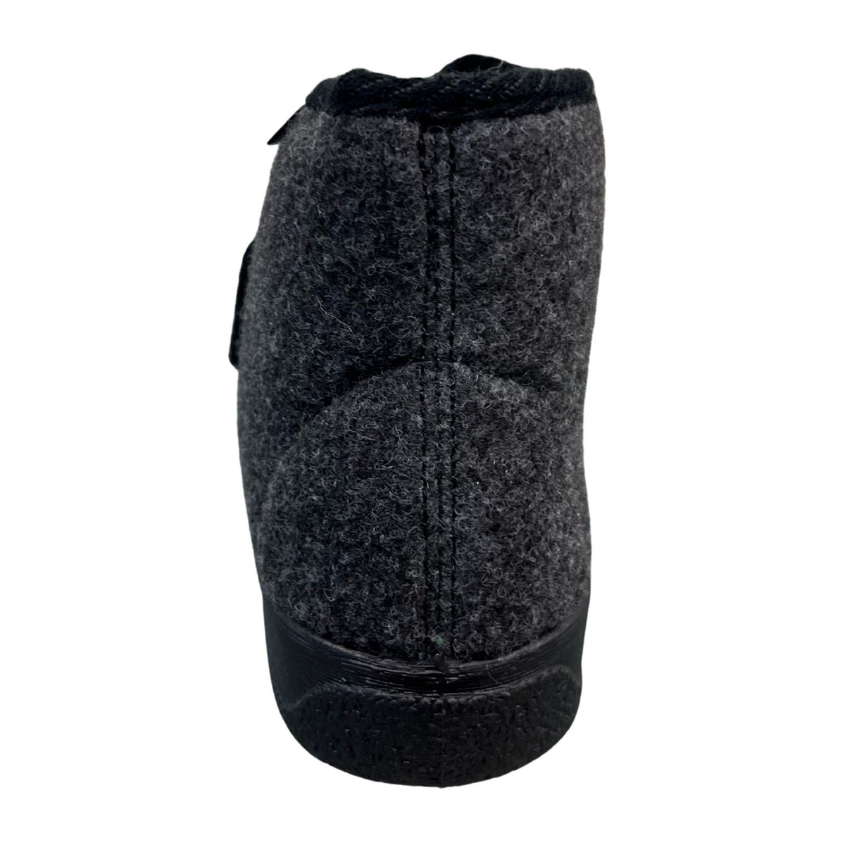 Vista Men's Slippers Black - Felt & Virgin Wool - 50-00LEO