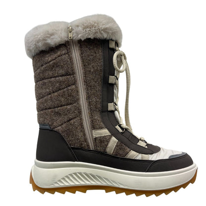 Vista Women's Winter Boots brown - felt & waterproof - 32-06637