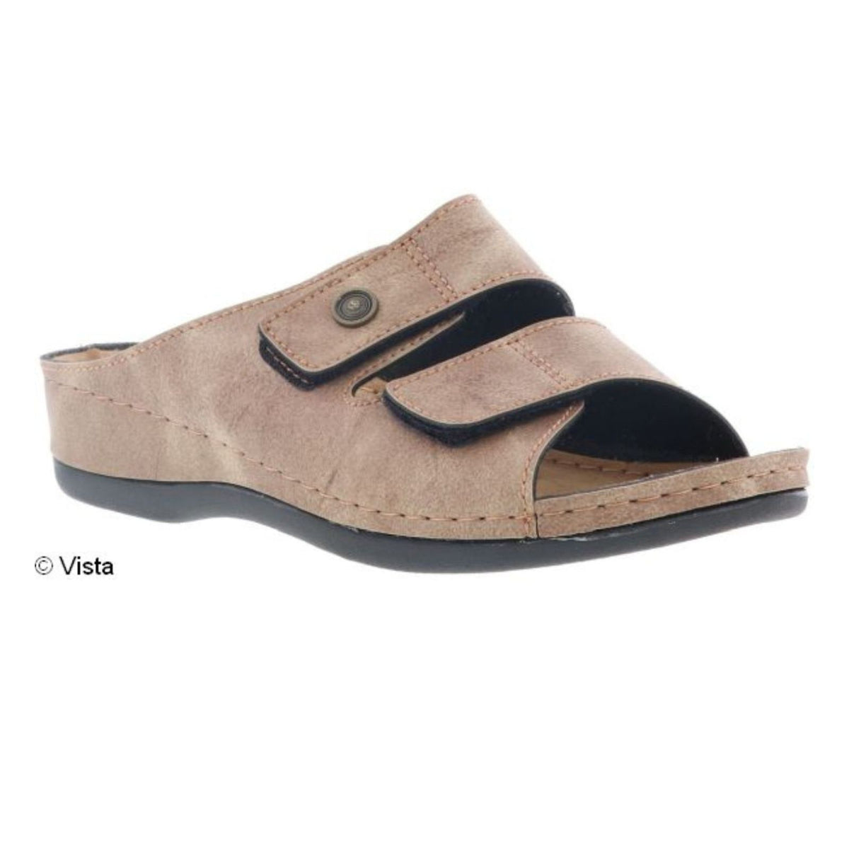 Sabot da donna Vista - Pelle e velcro - 69-00608