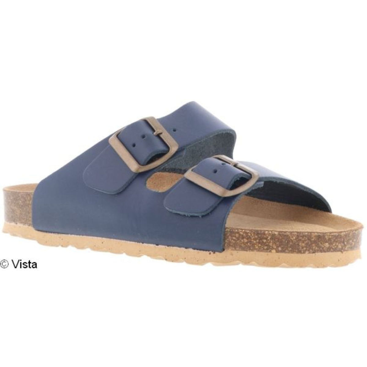 Vista Women's & Men's Mule - Leather & Cork Footbed - 08-00420