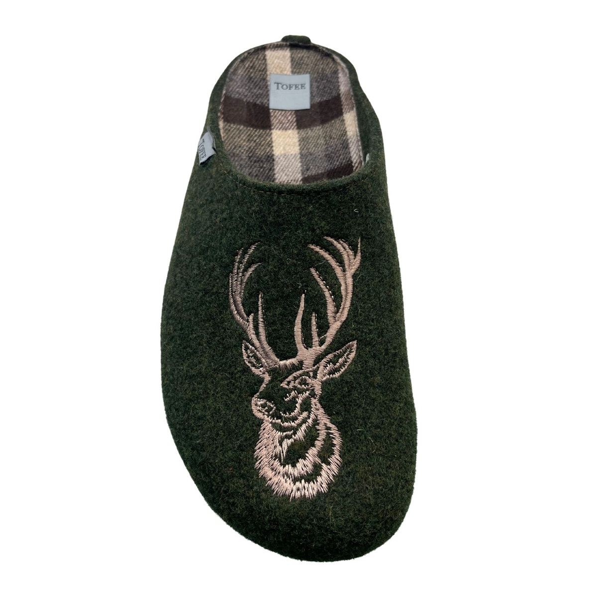 TOFEE Men's Wool Felt Slippers Stag - 74-D7002