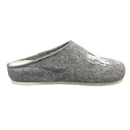 TOFEE Pantofole da donna in feltro di lana mucca - 74-D3008